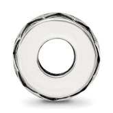 Sterling Silver Reflections Antiqued Diamond Pattern Bead